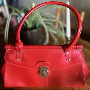 Beijo High-Gloss Red Purse